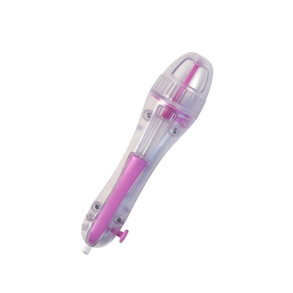 Bead Dispenser Pen - 2.6mm Automatic Press Beaded Tool, 5.75x1.38inches Beginners, Jewelry Making, Arts and Crafts, Portable Bead Pen for Creative Projects and Craft Activities (Pink)