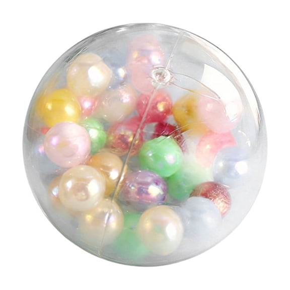 Bead Filled Squishy Ball Popping Slow Rising Stress Relief,Fidget Crunchy Beads Soft Rubber Sensory Squeeze Anxiety Relief Calming Bubble Hand Squishy for Adults Office Desk and Party FavorsA
