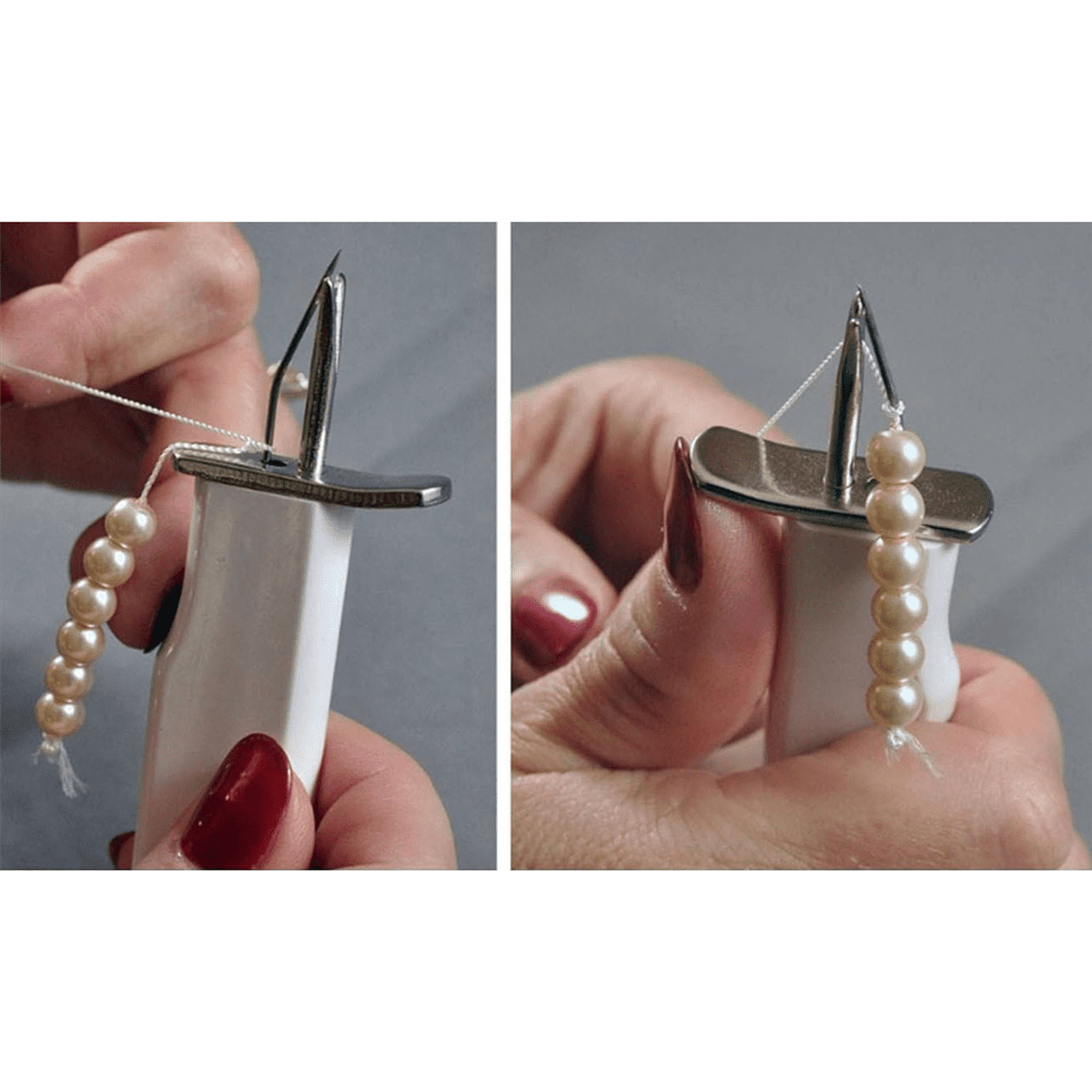 Bead Knotting Tool Create Secure Knots Pearl Jewelry Making for DIY Stringing Beading Tools White