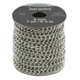 thumbnail image 1 of Bead Landing Curb Chain - Stainless Steel Layering Jewelry/Apparel - Silver - 7 yd. Length - 1-Spool, 1 of 1