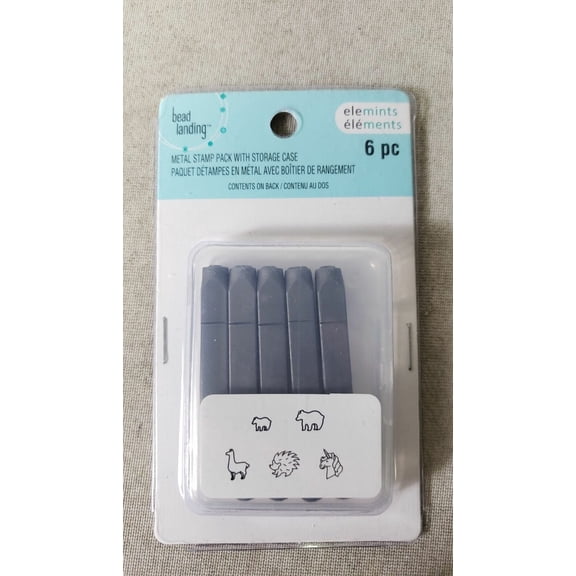 Bead Landing Metal Stamp Pack W/storage Case