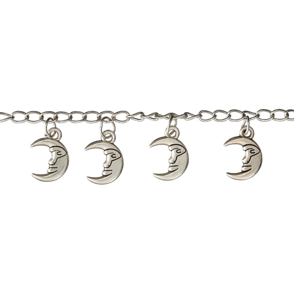 Bead Landing Silver Metal Moon Charms, 16mm, 12 Packs: 9 ct. (108 total)