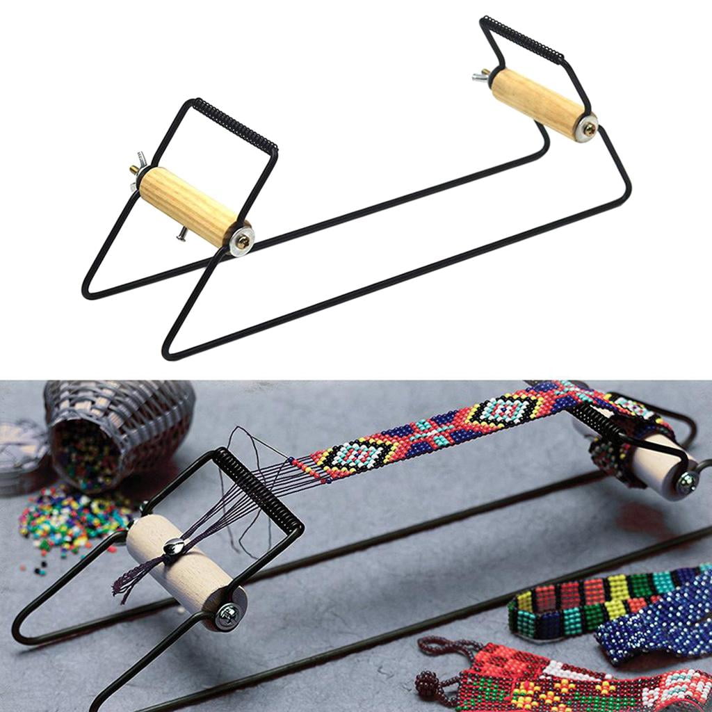 Bead Loom, Metal Jewelry Loom Beads Loom for Weaving Bracelet Necklace And crafts Black