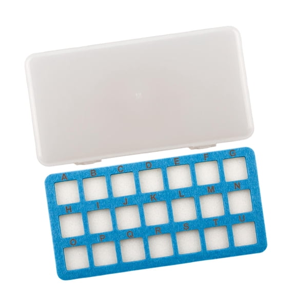 Bead Organizer Mat Bead Storage Mat 21 Grids Lightweight Bead Sorting Pad Soft Sponge Material for DIY Jewelry Makers