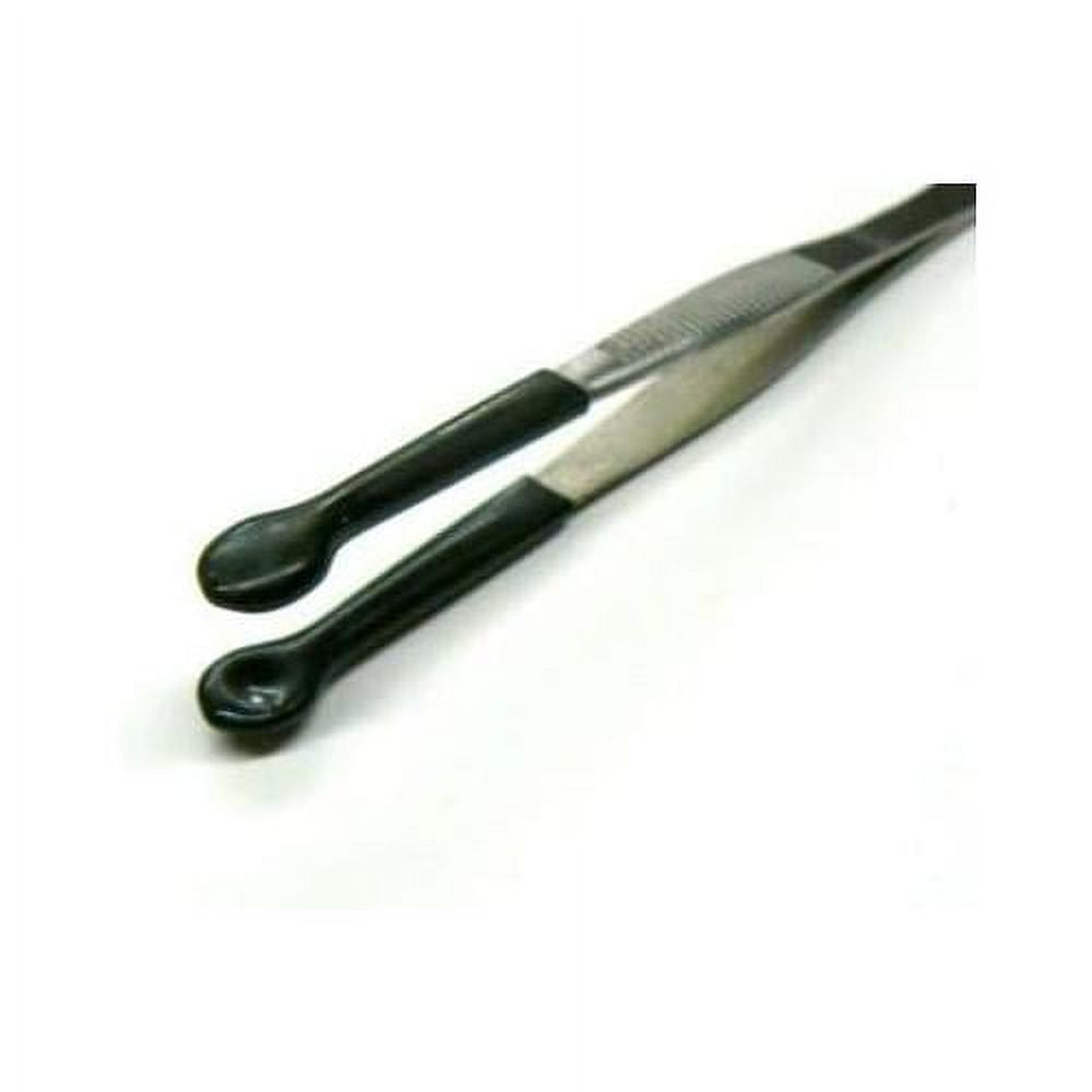 Bead Pearl Holding Tweezers Rubber Tip Coated No Scratch Large Tips 6