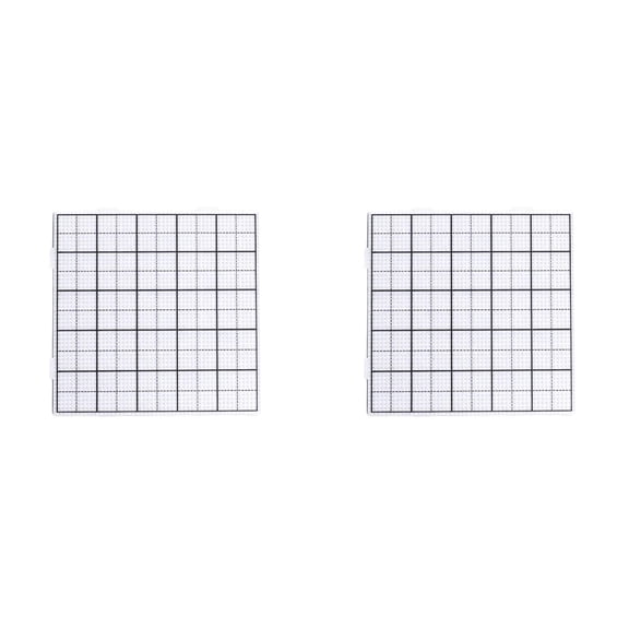 Bead Peg Board 2.6mm 52 Pegs - Fuse Beads Square Board for Craft Patterns - DIY Bead Art Template - 2 Pack White