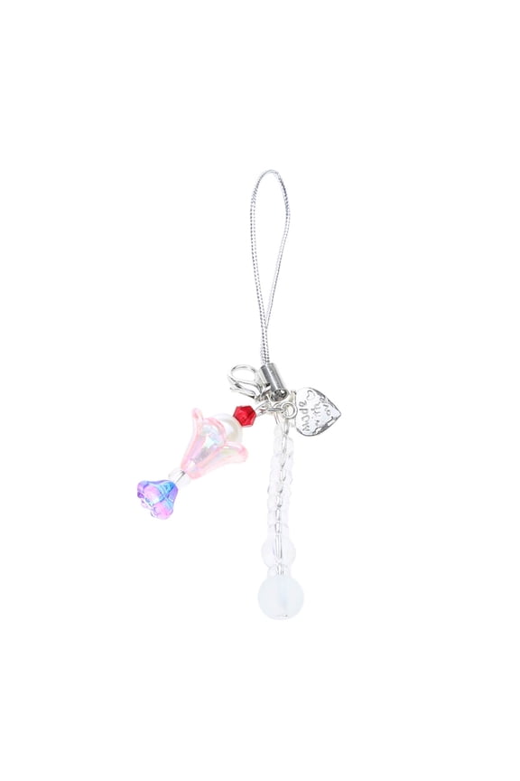 Bead Pendant Keychain Stylish Phone Anti-lost Lanyard Personalized Keyrings Decoration for Women's Bags Backpack Wallet