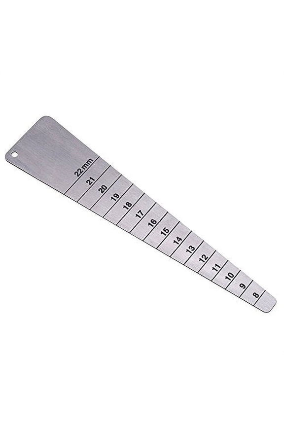 Bead Spacing Gauge w/Millimeters and Inches - Jewelry Repair Making Measuring Tool