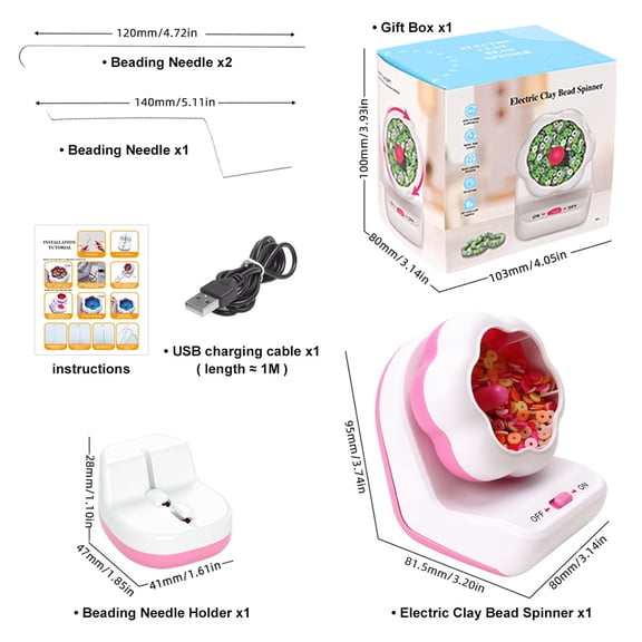 Bead Spinner,Buzhi Bead / 3 - Clay Bead Spinner - Clay / 3 Needle Spinner Kit With Bead Spinner Kit With Bead Spinner Qisuo Bead