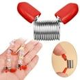 thumbnail image 1 of Bead Stopper Jewelry Making Soft Red-Handle Clamp DIY Line End Prevent Fall,bead stopper,jewelry clamp,Red,1PC, 1 of 7