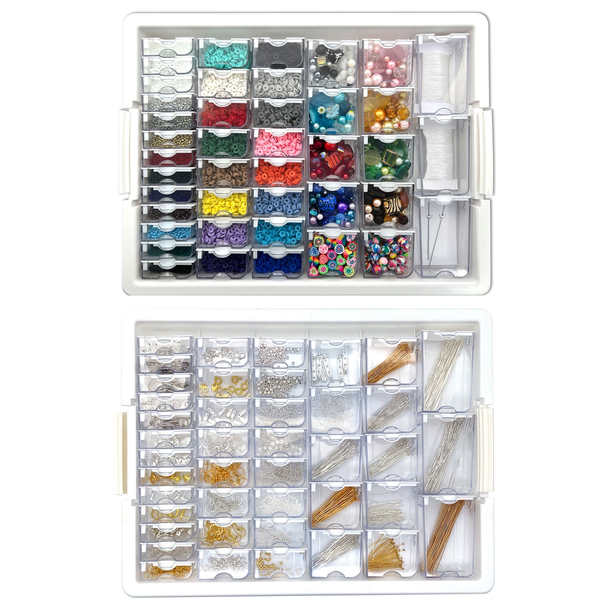 Elizabeth Ward Bead Storage Solutions 82 Piece Craft Supplies Organizer (2  Pack), 1 Piece - Smith's Food and Drug