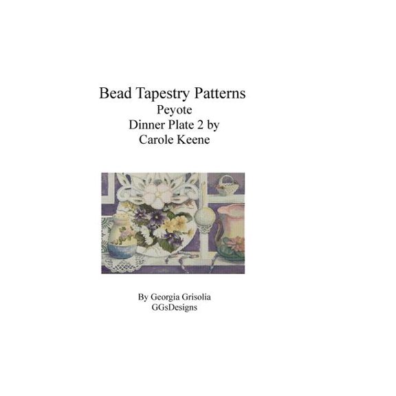 Bead Tapestry Patterns Peyote Dinner Plate 2 by Carole Keene