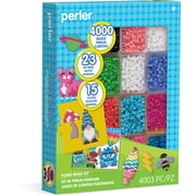 Perler Bead Tray Deluxe Kit with 4000 Beads, 15 Colors, 23 Patterns