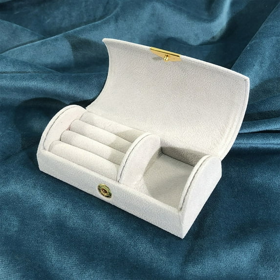 Bead Velvet Jewelry Box,Portable Travel Jewelry Organizer,Small Storage Box,Fashion Jewelry Packaging,Arch Handle Jewelry Box,Cosmetic Storage Box,Jewelry Organizer Box,Travel Storage Box