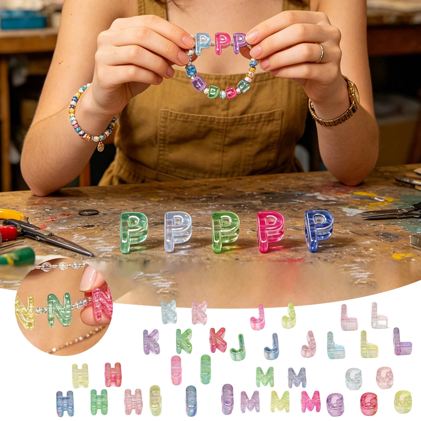 Bead Weaving For DIY Jewelry Making Includes Assorted Beads Strings And ...