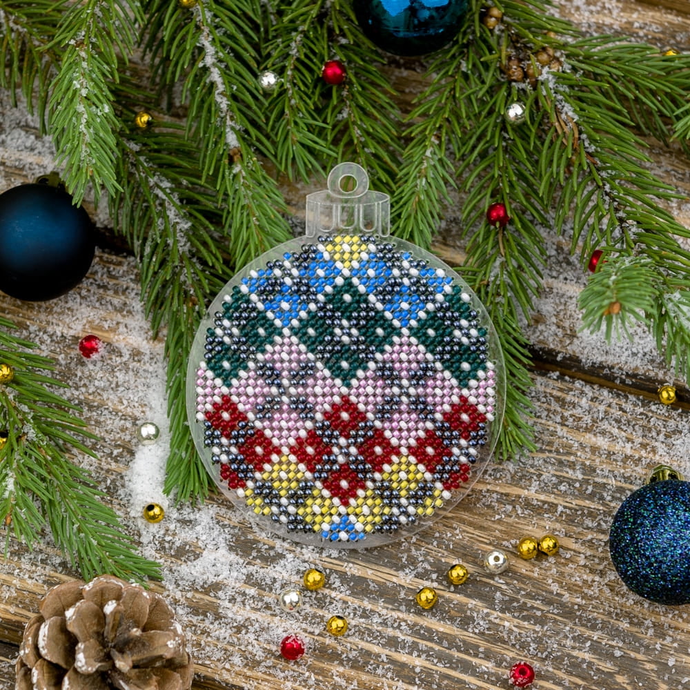 Bead embroidery kit on a plastic base FLPL-036 - Walmart.com
