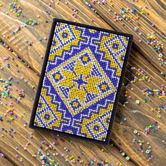 Wizardi Bead Embroidery kit on Artificial Leather FLBB-053 Wonderland Crafts