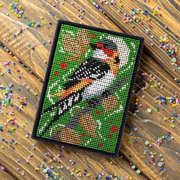 Wizardi Bead Embroidery kit on Artificial Leather FLBB-059 Wonderland Crafts