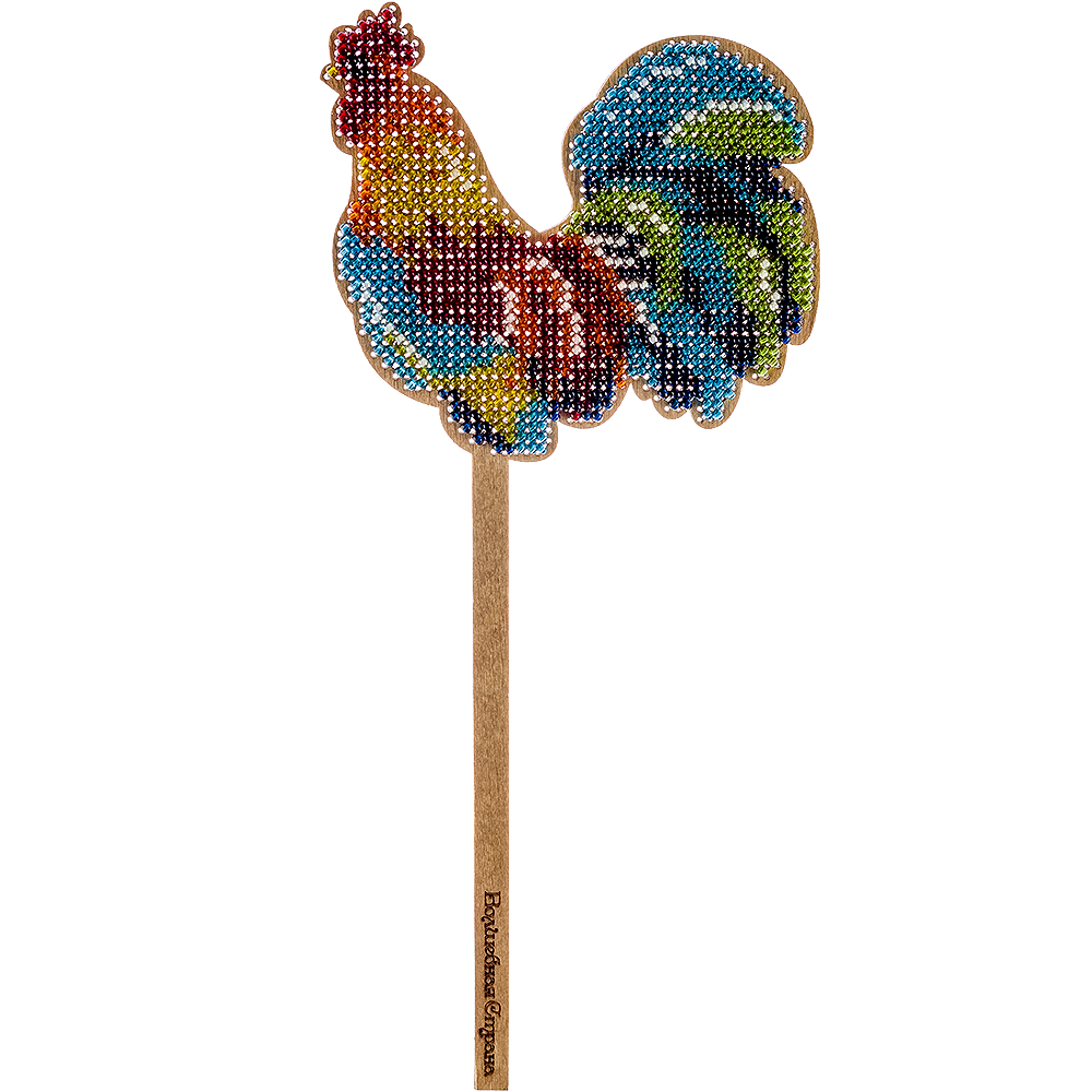 Bead embroidery kit on wood FLK-120