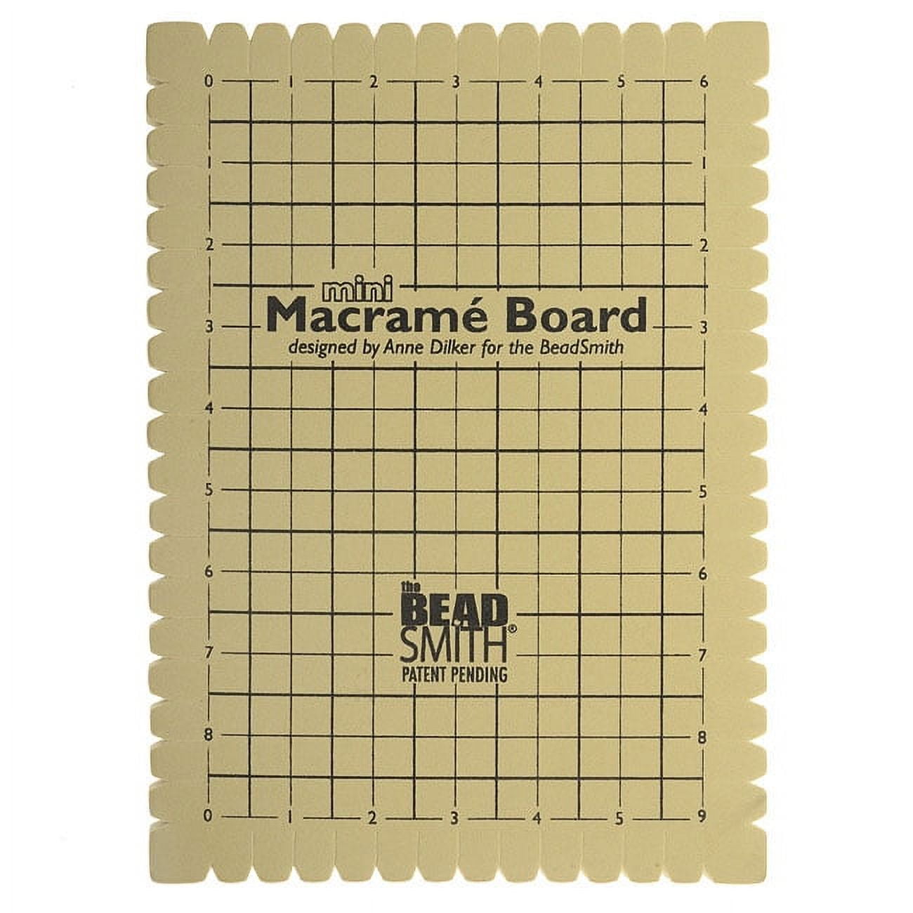 Macrame Board Portable with Grids Reusable Wooden Macrame Separator Tool