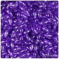 thumbnail image 1 of BeadTin Amethyst Transparent 9mm Oat Plastic Beads (500pcs), 1 of 1