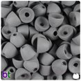 thumbnail image 1 of BeadTin Black Matte 12mm Bell Pony Beads (50pcs), 1 of 1