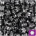 thumbnail image 1 of BeadTin Black Opaque 13mm Flower Pony Beads (250pcs), 1 of 1