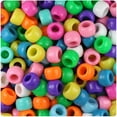 thumbnail image 1 of BeadTin Bright Mix Opaque 9mm Barrel Pony Beads (500pc), 1 of 1