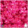 thumbnail image 1 of BeadTin Bright Pink Sparkle 25mm Teddy Bear Pony Beads (24pcs), 1 of 1
