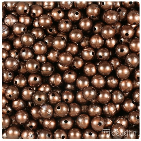 BeadTin Bronze Pearl 8mm Round Craft Beads (300pcs)