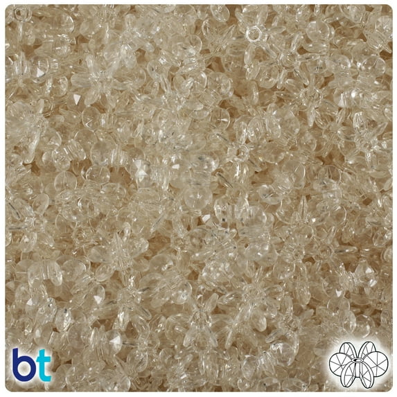 BeadTin Champagne Transparent 10mm SunBurst Craft Beads (450pcs)