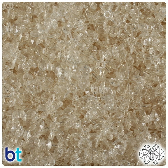 BeadTin Champagne Transparent 10mm SunBurst Craft Beads (450pcs)