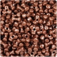thumbnail image 1 of BeadTin Chocolate Opaque 11mm TriBead Craft Beads (500pcs), 1 of 1