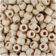 thumbnail image 1 of BeadTin Dark Ivory Matte 9mm Barrel Pony Beads (500pc), 1 of 1