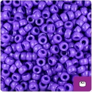BeadTin Dark Lilac Opaque 6.5mm Mini Barrel Pony Beads (1000pcs)
