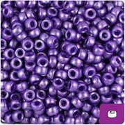 BeadTin Dark Purple Pearl 6.5mm Mini Barrel Pony Beads (1000pcs)