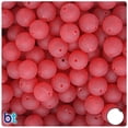 thumbnail image 1 of BeadTin Dark Ruby Frosted 10mm Round Plastic Beads (150pcs), 1 of 1