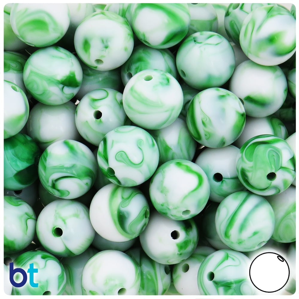 BeadTin Yellow Glow 10mm Round Craft Beads (150pcs