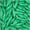 thumbnail image 1 of BeadTin Green Opaque 19mm Spaghetti Craft Beads (150pcs), 1 of 1