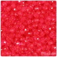 thumbnail image 1 of BeadTin Hot Pink Transparent 6mm Faceted Round Craft Beads (600pcs), 1 of 2
