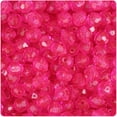 thumbnail image 1 of BeadTin Hot Pink Transparent 8mm Faceted Round Craft Beads (450pcs), 1 of 2