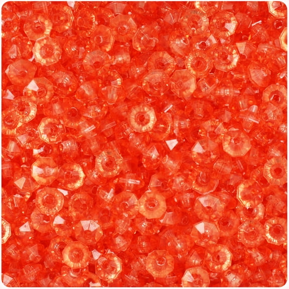 BeadTin Hyacinth Transparent 6mm Faceted Rondelle Craft Beads (1350pcs)