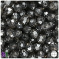 thumbnail image 1 of BeadTin Jet Transparent 10mm Faceted Round Craft Beads (225pcs), 1 of 1