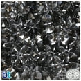 thumbnail image 1 of BeadTin Jet Transparent 18mm SunBurst Plastic Craft Beads (135pcs), 1 of 1