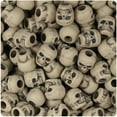 thumbnail image 1 of BeadTin Khaki Antique 11mm Skull Pony Beads (150pcs), 1 of 2