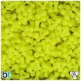 thumbnail image 1 of BeadTin Lemon Neon Bright 11mm TriBead Plastic Beads (500pcs), 1 of 1