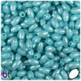 thumbnail image 1 of BeadTin Light Blue Pearl 9mm Oat Plastic Beads (500pcs), 1 of 1