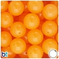 thumbnail image 1 of BeadTin Light Orange Translucent 20mm Round Plastic Beads (10pcs), 1 of 1