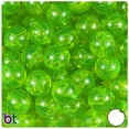 thumbnail image 1 of BeadTin Lime Roe Transparent 14mm Round Plastic Beads (36pcs), 1 of 1