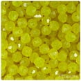 thumbnail image 1 of BeadTin Lure Yellow Transparent 8mm Faceted Round Craft Beads (450pcs), 1 of 1